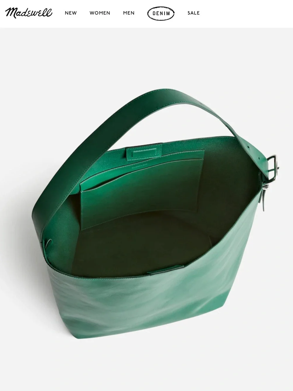☀️ New! MADEWELL Essential Extra-Large Bucket Tote in Golf Green